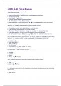 CSCI 240 Final Exam Questions And Answers Rated 100% Correct!!