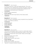 Passpoint-Gastrointestinal Question 1 See full question A nurse is caring for a client with gastroenteritis. The nurse administers an as­needed dose of kaolin and pectin mixture as ordered. The nurse should complete which assessment 30 minutes after admin