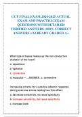 CCT FINAL EXAM 2024-2025 ACTUAL  EXAM AND PRACTICE EXAM  QUESTIONS WITH DETAILED  VERIFIED ANSWERS (100% CORRECT  ANSWERS) /ALREADY GRADED A+