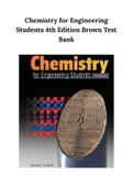 Chemistry for Engineering Students 4th Edition Brown Test Bank