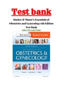 Hacker & Moore’s Essentials of Obstetrics and Gynecology 6th Edition Test Bank ISBN:978-1455775583|All Chapter (1 - 42)|Complete Guide A+