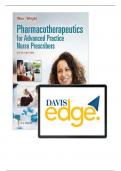 Test Bank  for Pharmacotherapeutics for Advanced Practice Nurse Prescribers 6th Edition by Teri Moser Woo and Wendy L. Wright isbn-9781719648035 All Chapters Latest Complete Guide Graded A+