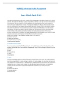 NUR631-Advanced Health Assessment  Exam 3 Study Guide Q & A