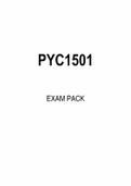 PYC1501 EXAM PACK 2024