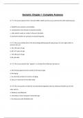 Geriatric Chapter 1 Complete Answers