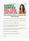 AMCA Phlebotomy Exam/ 106 Questions with Correct Answers. 