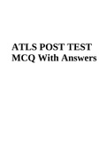 ATLS POST TEST MCQ With Answers Updated 2022