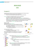 Samenvatting  Biologie "DNA"