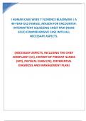 I HUMAN CASE WEEK 7 FLORENCE BLACKMAN | A 49-YEAR-OLD FEMALE, REASON FOR ENCOUNTER: INTERMITTENT SQUEEZING CHEST PAIN (NURS 6512) COMPREHENSIVE CASE WITH ALL NECESSARY ASPECTS.