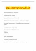 Dante's Inferno (Intro, Canto: 1 & 3) Test 2024 Questions with Certified Solutions