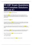 TF-CBT Exam Questions with Complete Solutions Graded A+