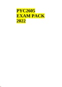 PYC2605 EXAM PACK 2022