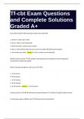 Tf-cbt Exam Questions and Complete Solutions Graded A+.