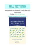 Microhydrodynamics and Complex Fluids 1st Edition Barthès Biesel Solutions Manual