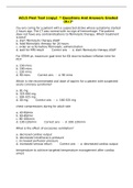 ACLS Post Test (copy)  * Questions And Answers Graded (A+)*