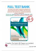 Test Bank - Lehne’s Pharmacotherapeutics For Advanced Practice Nurses And Physician Assistants, 2nd Edition  (Jacqueline Burchum; Laura D. Rosenthal, 2024) | All Chapters (1- 92)