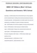 BMSC 207 Midterm (Mod 1-6) Exam Questions and Answers 100% Solved