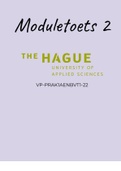 Tentamen (leerdoel uitwerkingen) Moduletoets 2 jaar 2 Medische Biologie & Praktijkleren (VP-MOD1VT2-20)