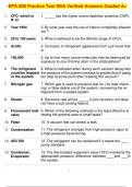 EPA 608 Practice Test With Verified Answers Graded A+