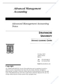 Advanced management accounting