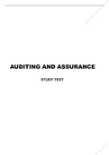 Auditing and Assurance