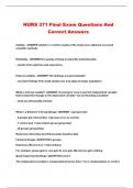 NURS 371 Final Exam Questions And Correct Answers