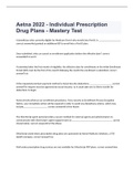 Aetna exam 2022/2023 - Individual Prescription Drug Plans - Mastery Test 