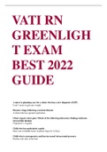 VATI RN GREENLIGHT EXAM BEST 2022 GUIDE 