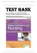 Test Bank for Maternal-Newborn Nursing: The Critical Components of Nursing Care, 4th Edition, Roberta Durham, Linda Chapman ISBN 9781719645737 Chapter 1-19 | Complete Guide A+