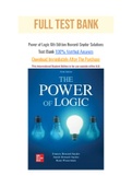 Power of Logic 6th Edition Howard-Snyder Solutions