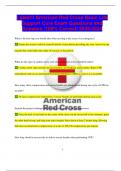 Latest!! American Red Cross Basic Life  Support Core Exam Questions and  Answers |100% Correct| 2025/2024