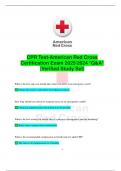 CPR Test-American Red Cross Certification Exam 2025/2024 *Q&A*  |Verified Study Set|