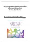 TEST BANK For Community and Public Health Nursing: Evidence for Practice, 3rd Edition by DeMarco, Walsh, All Chapters 1 to 25 complete Verified editon ISBN: 9781975111694