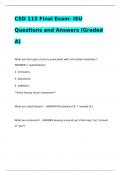 CSD 115 Final Exam- ISU Questions and Answers (Graded A)