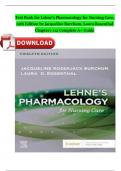 Test Bank For Lehne's Pharmacology For Nursing Care, 12th Edition Author by: Jacqueline Burchum, Laura Rosenthal Chapter1-112 Complete Grade A+ ISBN 9780443108679 Newest Version 2024 Instant Download Pdf