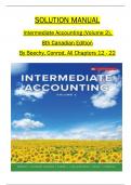 Solution Manual for Intermediate Accounting (Volume 2), 8th Canadian Edition By Thomas H. Beechy, Joan E. Conrod   All 12-22 Chapters Covered ,Latest Edition 