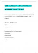 CSD 115 Exam 1 Questions and Answers 100% Correct