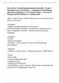 ServiceNow Certified Implementation Specialist - Exam 3 Questions from each Domain: 1. Engagement Methodology and Project Planning; 2. Core System Setup; 3. Security; 4. Tuning and Performance; 5. Configuration