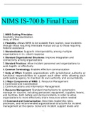 NIMS IS-700.b Final Exam with complete Questions and Answers