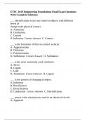 ETEC 1010 Engineering Foundations Final Exam Questions With Complete Solutions