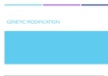 Genetic Modification Revision