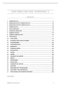 Samenvatting Metabolism and hormones 2