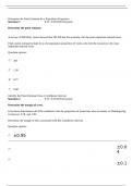 STA 2023 Elementary Statistics  STA 2023 Final Review Exam 2 Questions with Verified Answers