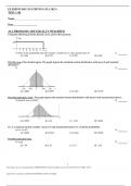 STA 2023 Elementary Statistics  STA 2023 Test 3 Exam Questions and answers