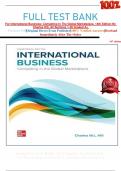 FULL TEST BANK For International Business: Competing In The Global Marketplace, 14th Edition By Charles Hill. All Sections 1-20 Graded A+ 