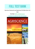 Agriscience Fundamentals and Applications 6th Edition Burton Test Bank