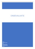 Eindevaluatieverslag stage (cijfer: 10)