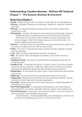 Understanding Canadian Business Textbook - Chapter 1