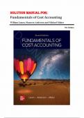 Solution Manual for Fundamentals Of Cost Accounting 7th Edition by William Lanen, Shannon Anderson and Michael Maher