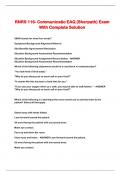 RNRS 116- Communicatio EAQ (Sherpath) Exam With Complete Solution